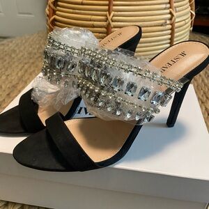 Carlin black rhinestone sandal